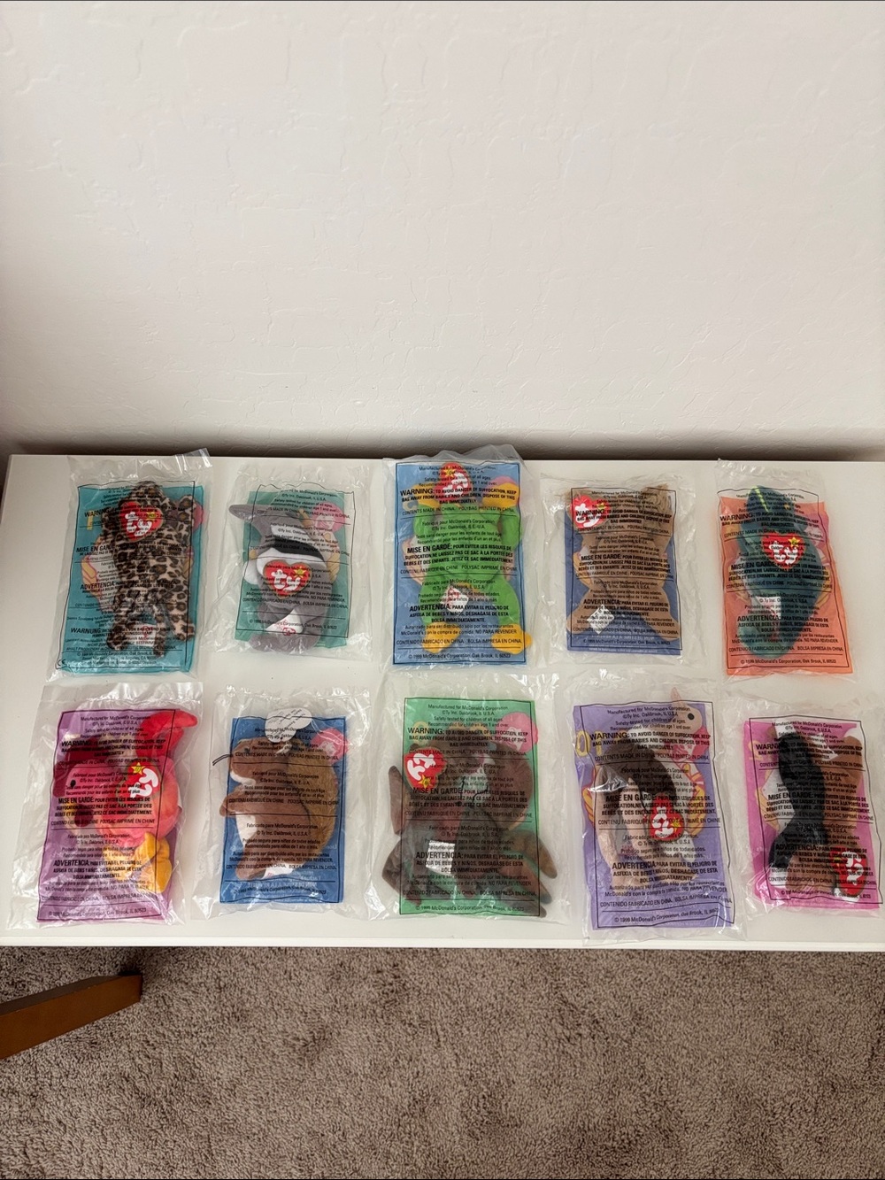 TY Beanie Babies McDonald’s Happy Meal Toy From 1999